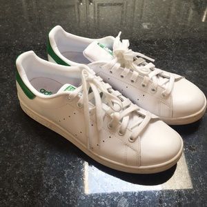 Green/White Adidas Stan Smiths